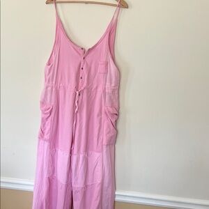 Out From Under Pink Boho Jumpsuit Urban Outfitters Size S